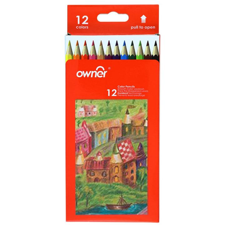 مداد رنگی 12 رنگ اونر مدل K-141612